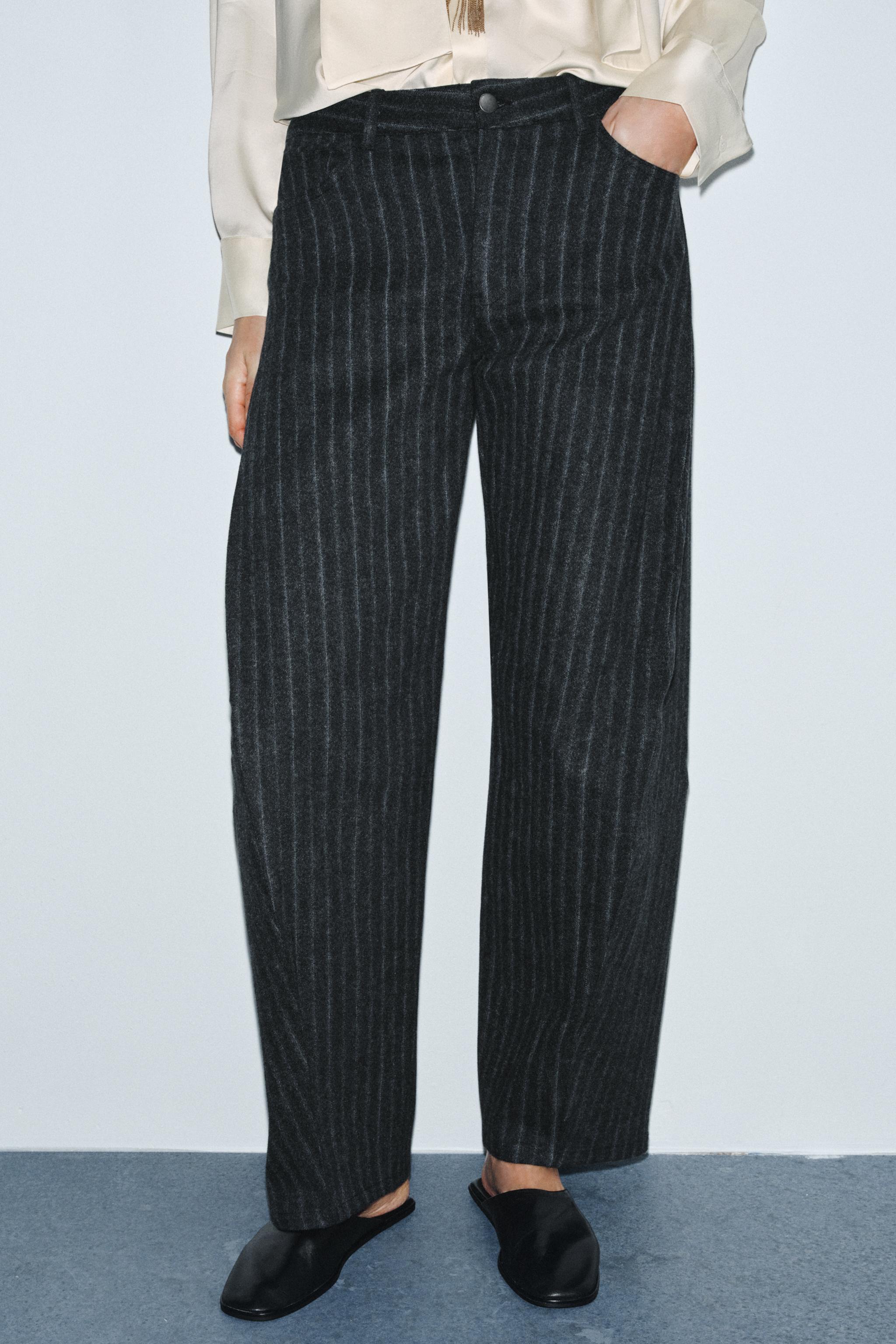 ZW COLLECTION STRIPED BALLOON PANTS